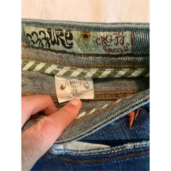 Crazy Brazil Distressed Blue Bootcut - Picture 3 of 6